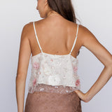 Sequin Embellished Tank - pink/ivory - womens top collection