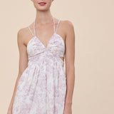 Cutout Ruched Mini Dress - Malva, Women's Dresses Collection