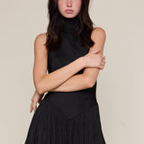 Turtleneck Mini Dress - black, womens dress collection