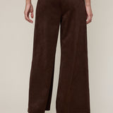 Suede Wide Leg Trouser