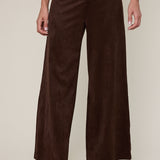 Suede Wide Leg Trouser