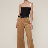 Suede Wide Leg Trouser