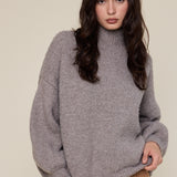 Turtleneck Sweater - ash taupe, womens sweater collection
