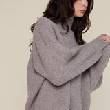 Turtleneck Sweater - ash taupe, womens sweater collection