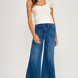 One Shoulder Twisted Front Top