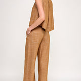 Linen Stitch Wide Pant