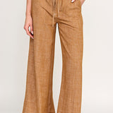 Linen Stitch Wide Pant