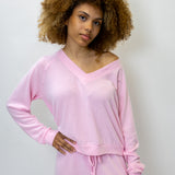 Suzette Cuddle Soft V Neck Sweatshirt