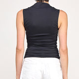 Contour Square Neck Tank - Black, Women's Tops Collection