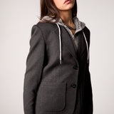 Toasty Cable Knit Blazer