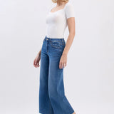 Vervet - High Rise Super Soft Crop Slim Wide, womens jean collection