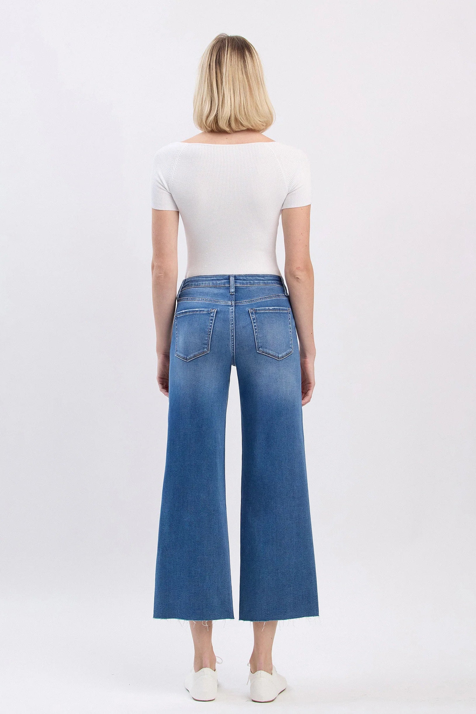 Vervet - High Rise Super Soft Crop Slim Wide, womens jean collection