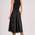 Mock Neck Maxi Dress - black, womens dress collection