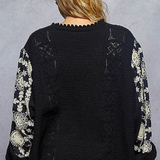 Cardigan With Crochet Sleeve