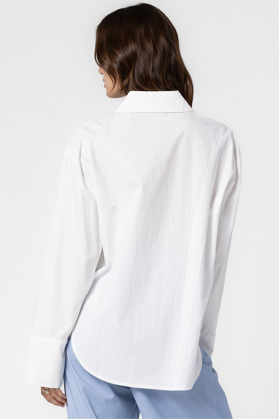 Long Sleeve Button Up Shirt - Off White, Women's Tops Collection