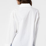 Long Sleeve Button Up Shirt - Off White, Women's Tops Collection