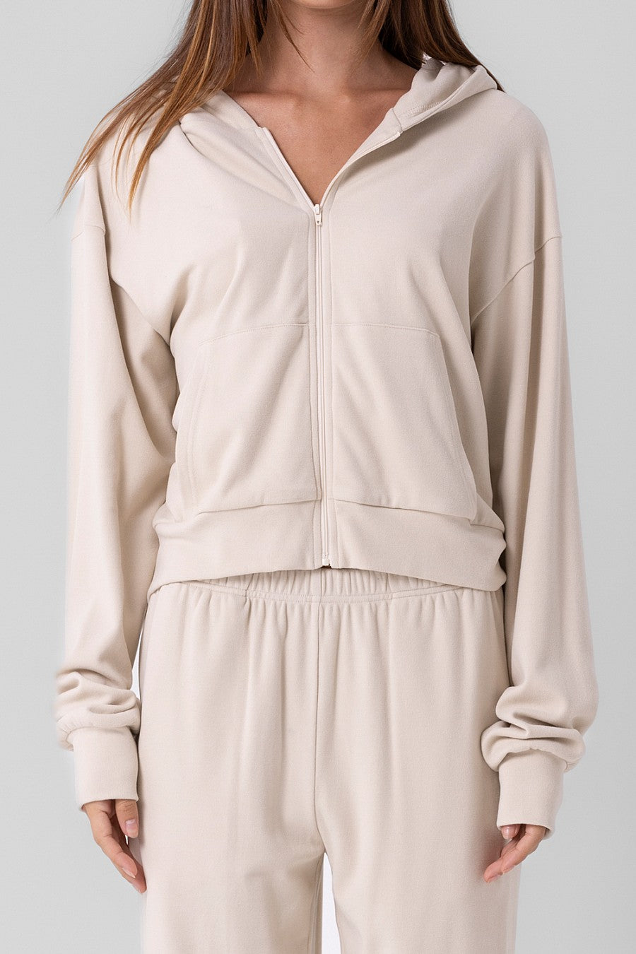 Brushed Knit Sweater - Bone, Women's Lounge Collection