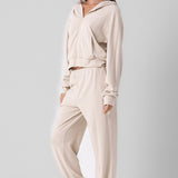 Brushed Knit Sweater - Bone, Women's Lounge Collection