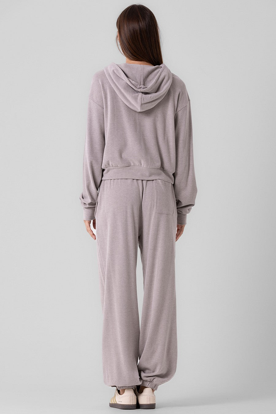 Brushed Knit Sweater - Grey, Women's Lounge Collection