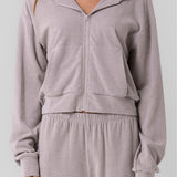 Brushed Knit Sweater - Grey, Women's Lounge Collection