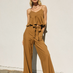 Tie Front Pant - Golden Palm, Women's Bottoms Collection