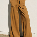 Tie Front Pant - Golden Palm, Women's Bottoms Collection