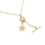 Dainty Flower Necklace - Gold, Women's Necklaces Collection