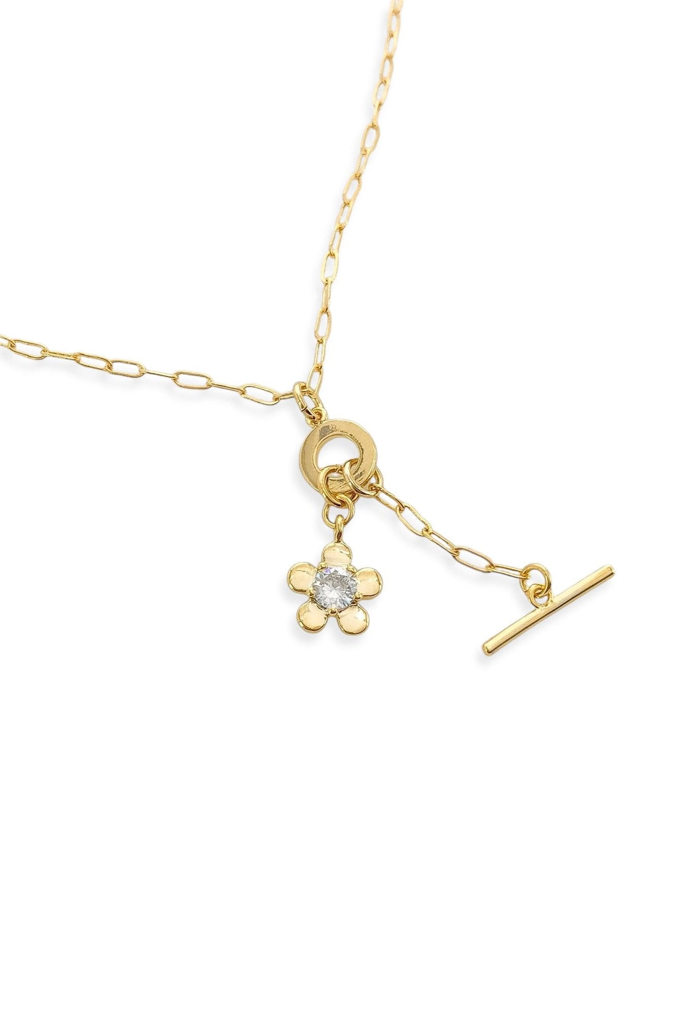 Dainty Flower Necklace - Gold, Women's Necklaces Collection