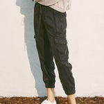 Light Weight Cargo Pant - Acid Black, womens jogger collection 