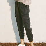 Light Weight Cargo Pant - Acid Black, womens jogger collection 