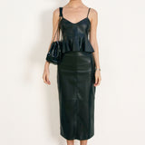 Leather Sleeveless Top