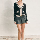 Varsity Button Cardigan