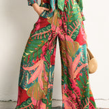 Printed Wide Leg Pant