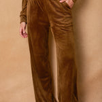 Velour Sweat Outfit - caramel, womens matching set collection