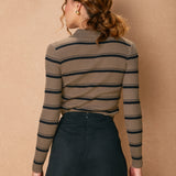 Suede Mini Skirt With Stitch Detail