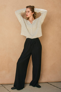 Pleated High Waisted Pant