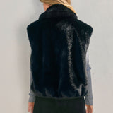 Collared Fur Vest