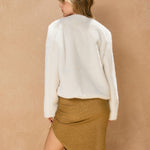 Front Pocket Furry Jacket - cream, womens jacket collection
