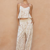 Printed Pant With Waist Band