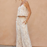 Printed Pant With Waist Band