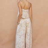 Printed Pant With Waist Band