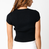 Short Sleeve Sweater Top