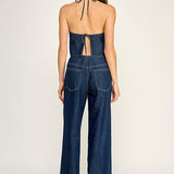 Denim Halter Top