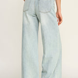 Double Button Straight Leg Pant