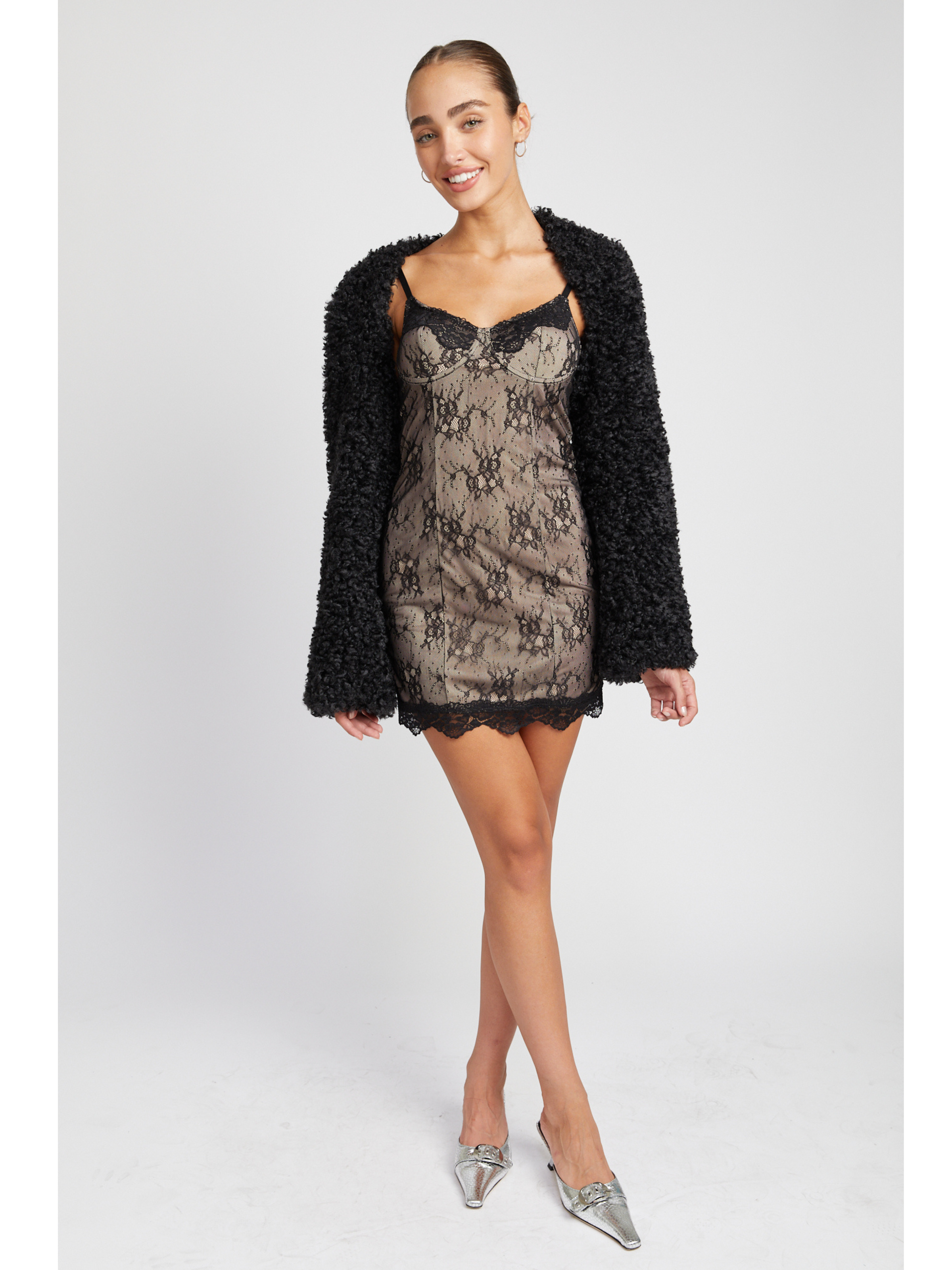 Faux Fur Bolero Shrug – Ruby and Jenna