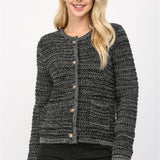 Tweed Knit Cardigan