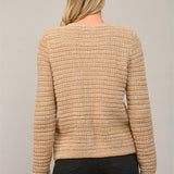 Tweed Knit Cardigan