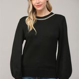 Chain Trimmed Sweater - SALE