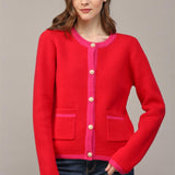 Colorblock Sweater Cardigan