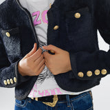 Cardigan With Buttons - Black, Women's Tops Collection